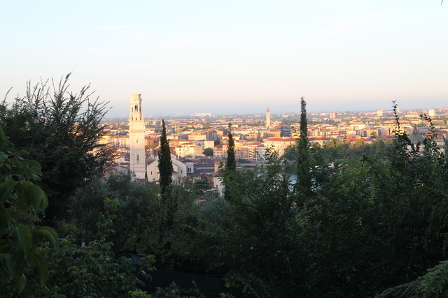 Morning at our camp site in Verona, Italy