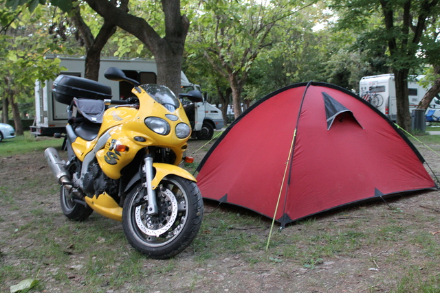 Setup camp in Venice, Italy