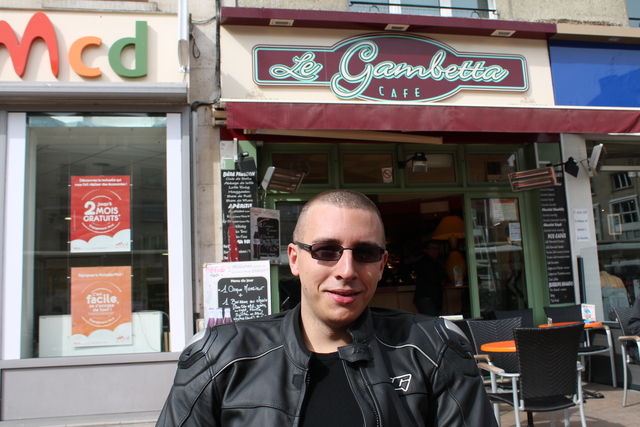 Sitting in the sun in Amiens