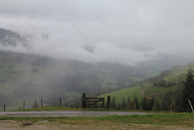 Low clouds and showers all morning