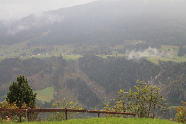 Low clouds and showers all morning