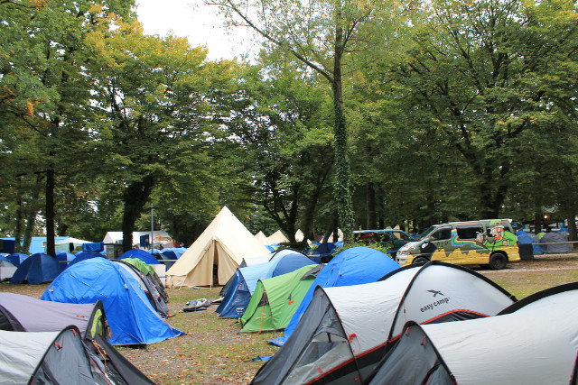 sea of tents as far as the eye could see