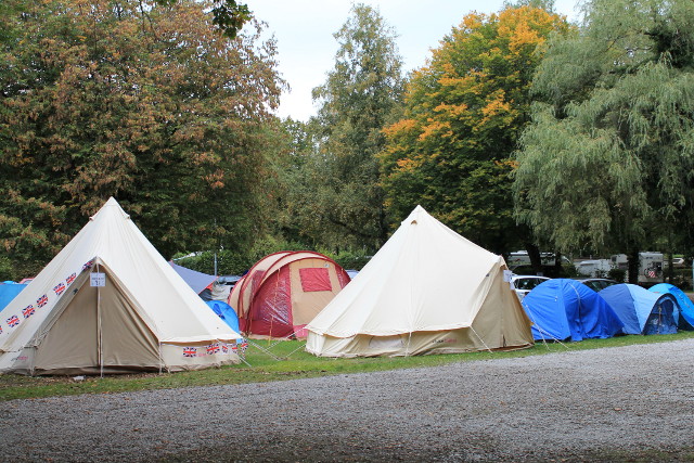 sea of tents as far as the eye could see