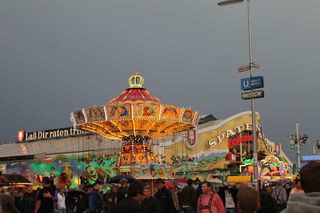 countless amount of beer tents and hundreds of fair ground rides