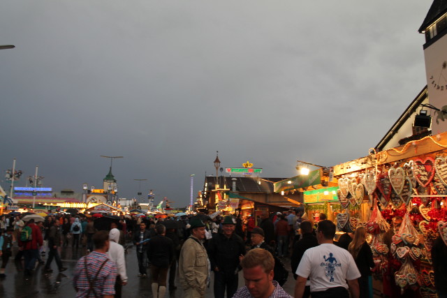 countless amount of beer tents and hundreds of fair ground rides