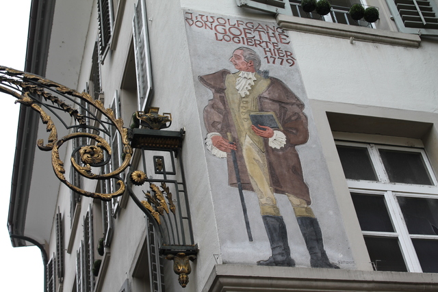 Painted buildings in Lucerne