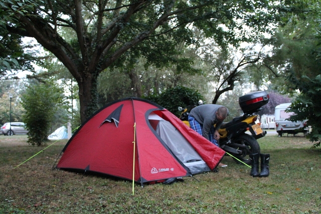 Kelly grabbed a quick shot of the tent