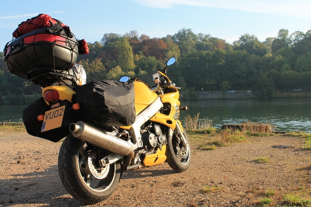 The sun was shining and the bike was ready to go